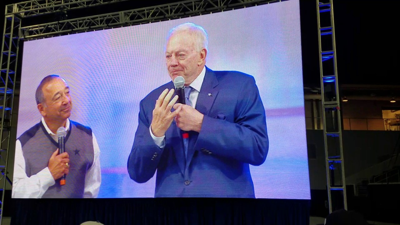 Jerry Jones gets emotional during speech at Cowboys Draft Party (FV Exclusive)