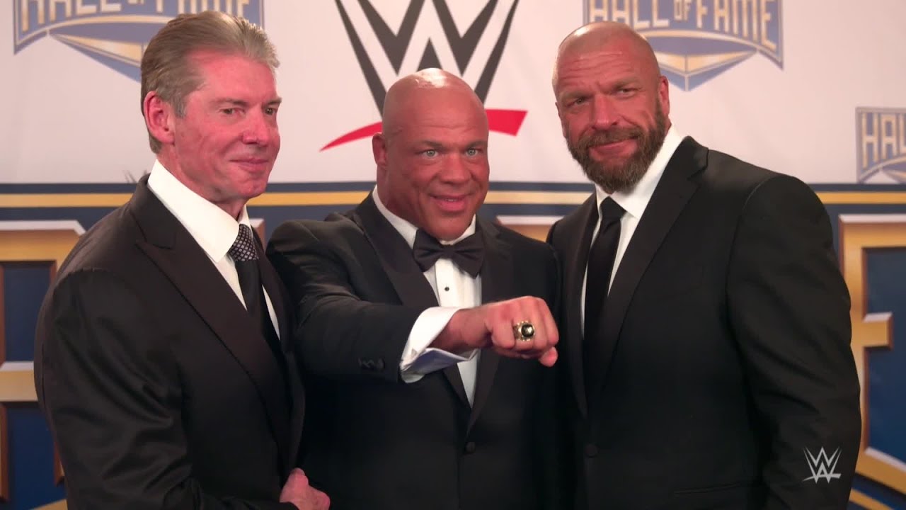 Kurt Angle receives his WWE Hall of Fame ring