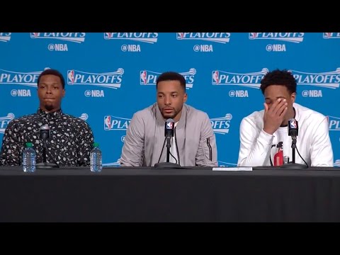Kyle Lowry makes the media ask a question to Norman Powell