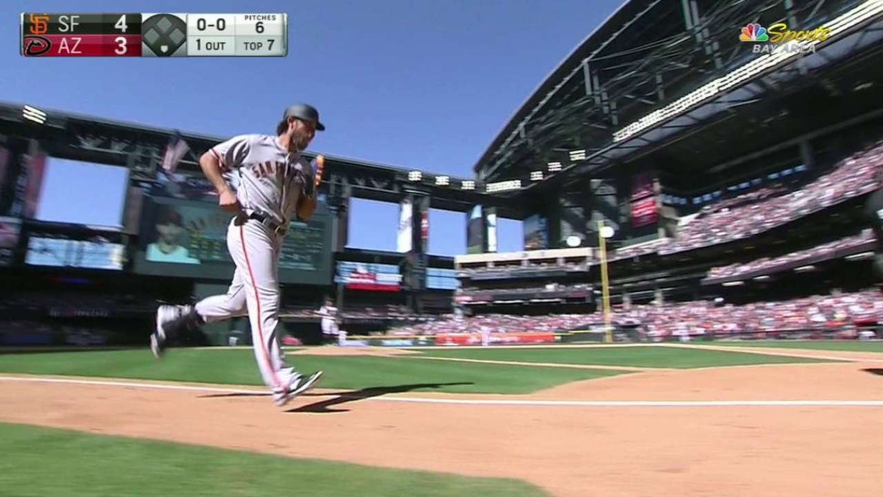 Madison Bumgarner becomes first Opening Day pitcher to hit 2 Home Runs in MLB history