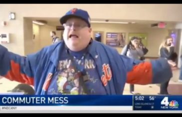 New York Mets fan loses it over missing Opening Day over NYC trains