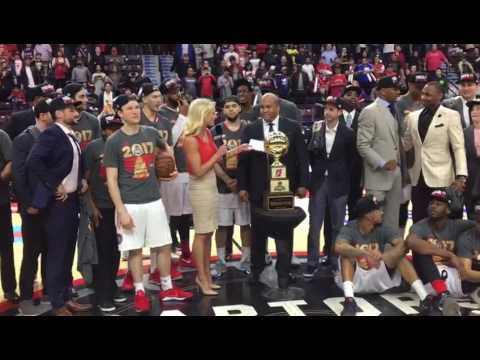 Raptors 905 presented with NBA D-League Championship Trophy (FV Exclusive)