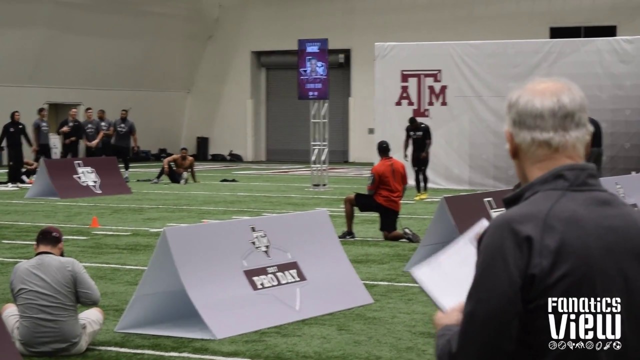Speedy Noil's 40 Yard Dash at Texas A&M's Pro Day (FV Exclusive)