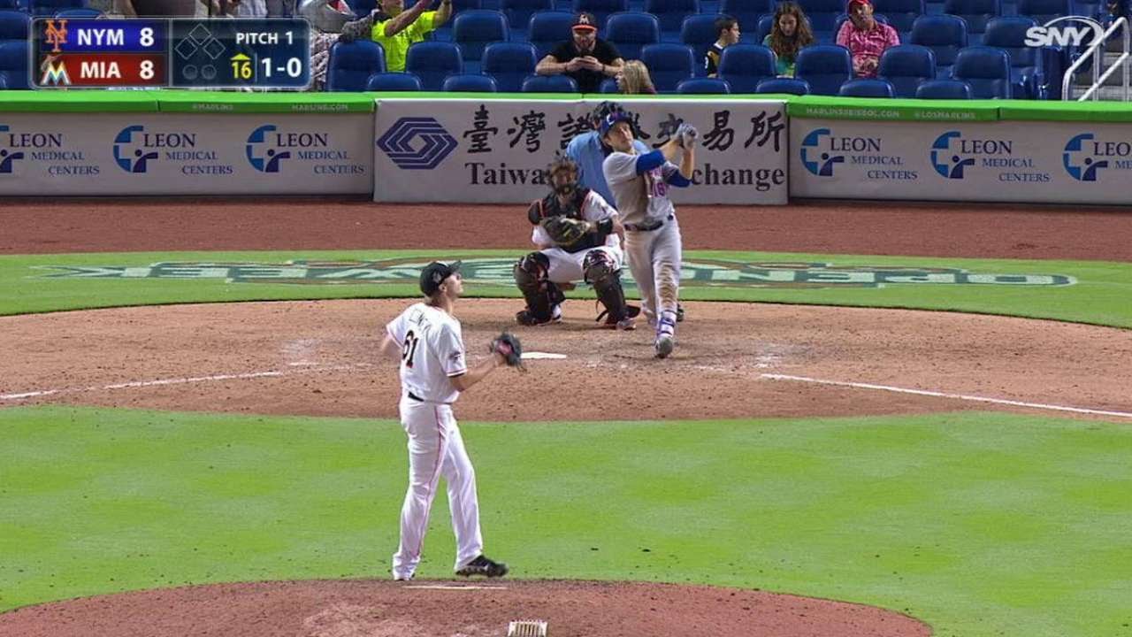 Travis d'Arnaud hits go ahead home run in the 16th inning for New York