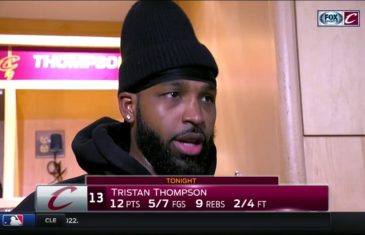 Tristan Thompson speaks on in-game argument with LeBron James
