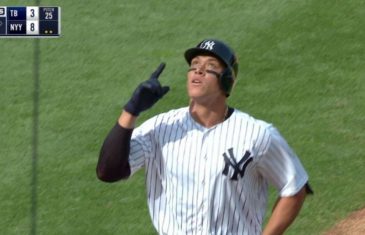 Yankees outfielder Aaron Judge crushes homer vs. Tampa Bay