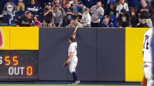 Aaron Judge makes a young fans day by giving him a baseball