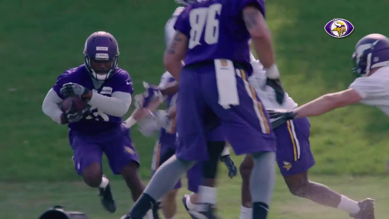 Dalvin Cook practices for the first time as part of the Minnesota Vikings