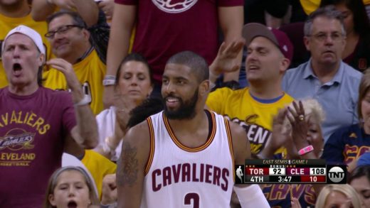 Kyrie Irving shows off ridiculous handles vs. Toronto