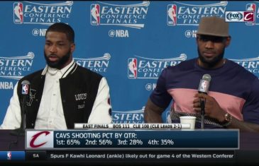 LeBron James with a savage reply to a reporter after Game 3 Cavs loss