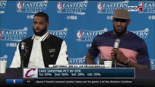 LeBron James with a savage reply to a reporter after Game 3 Cavs loss