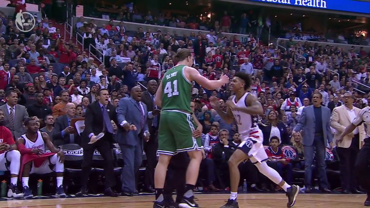Near brawl breaks out after Kelly Oubre shoves Kelly Olynyk to the floor