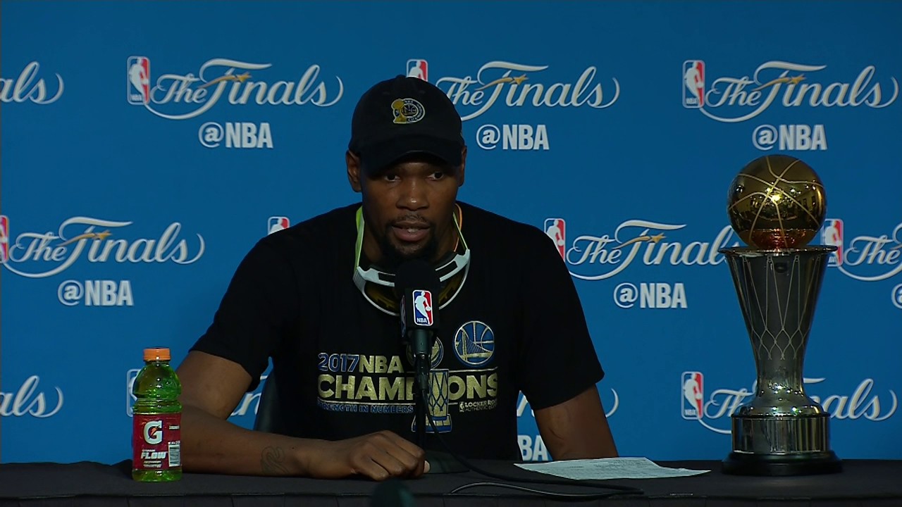 Kevin Durant speaks on winning Finals MVP & winning his first NBA Championship