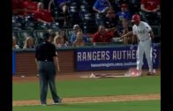Adrian Beltre gets ejected for moving the on-deck circle