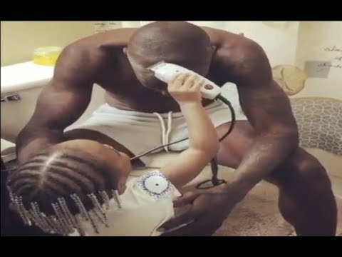 Chad Ochocinco gets haircut by 2 year old daughter