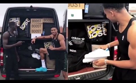 Adidas slides into Antetokounmpo’s DM’s with surprise gifts