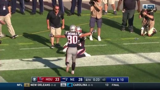 Brandon Cooks tip-toes to epic Patriots comeback against Houston Texans