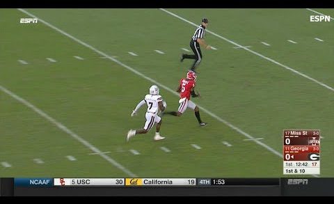 Georgia Bulldogs score on crafty flea flicker pass