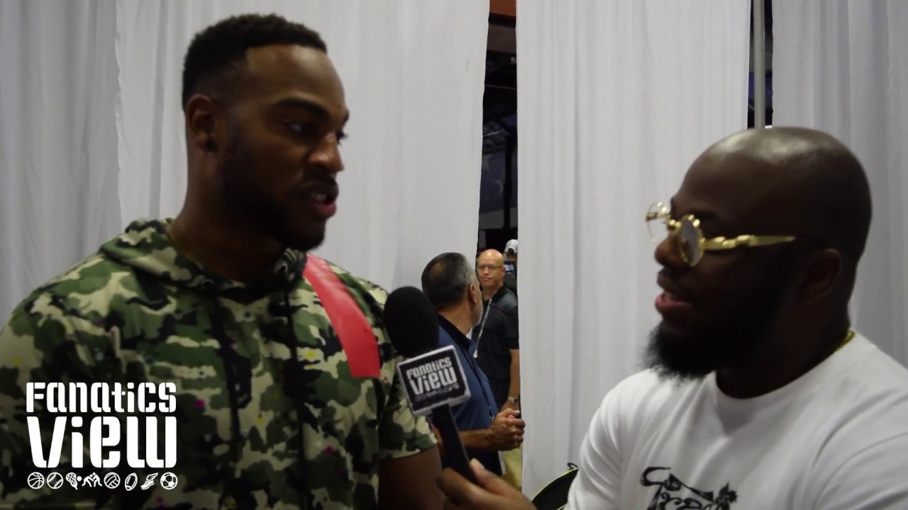 Rico Gathers talks transitioning from basketball to the NFL & his rapping skills