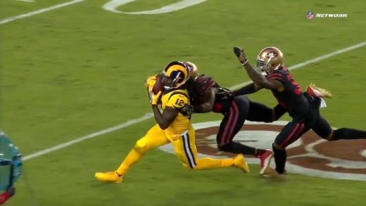 Sammy Watkins makes impossible haul with two men all over him