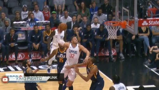 Blake Griffin climbs the Steiffel Tower for the slam