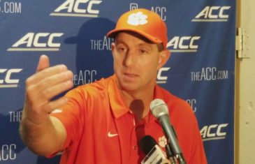 Dabo Swinney addresses the Tigers’ disappointing loss to Syracuse