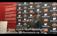 Iowa State head coach Matt Campbell discusses his team’s performance against TCU