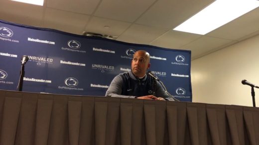 James Franklin speaks to the media regarding Penn State’s 39-38 loss to Ohio State