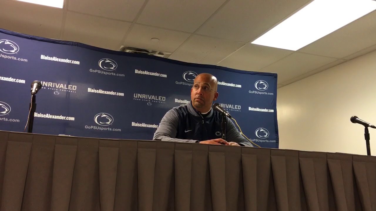 James Franklin speaks to the media regarding Penn State's 39-38 loss to Ohio State