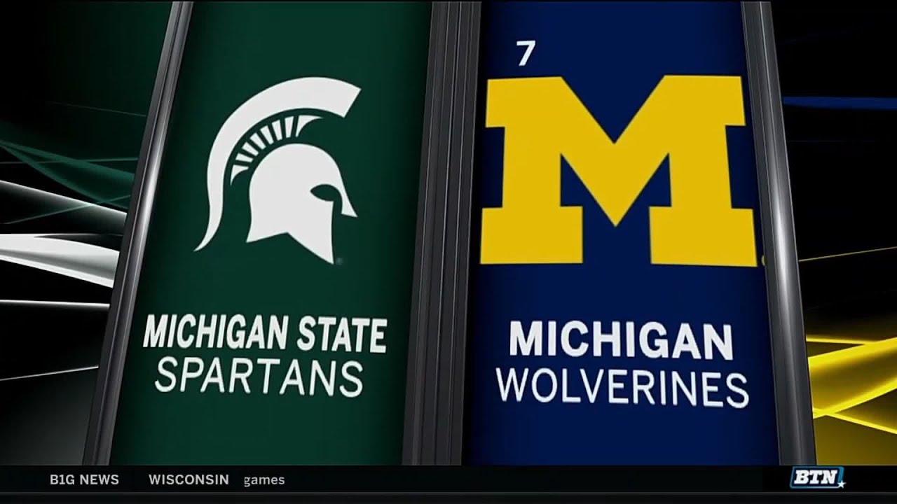 Michigan State upsets the #7 ranked Michigan Wolverines