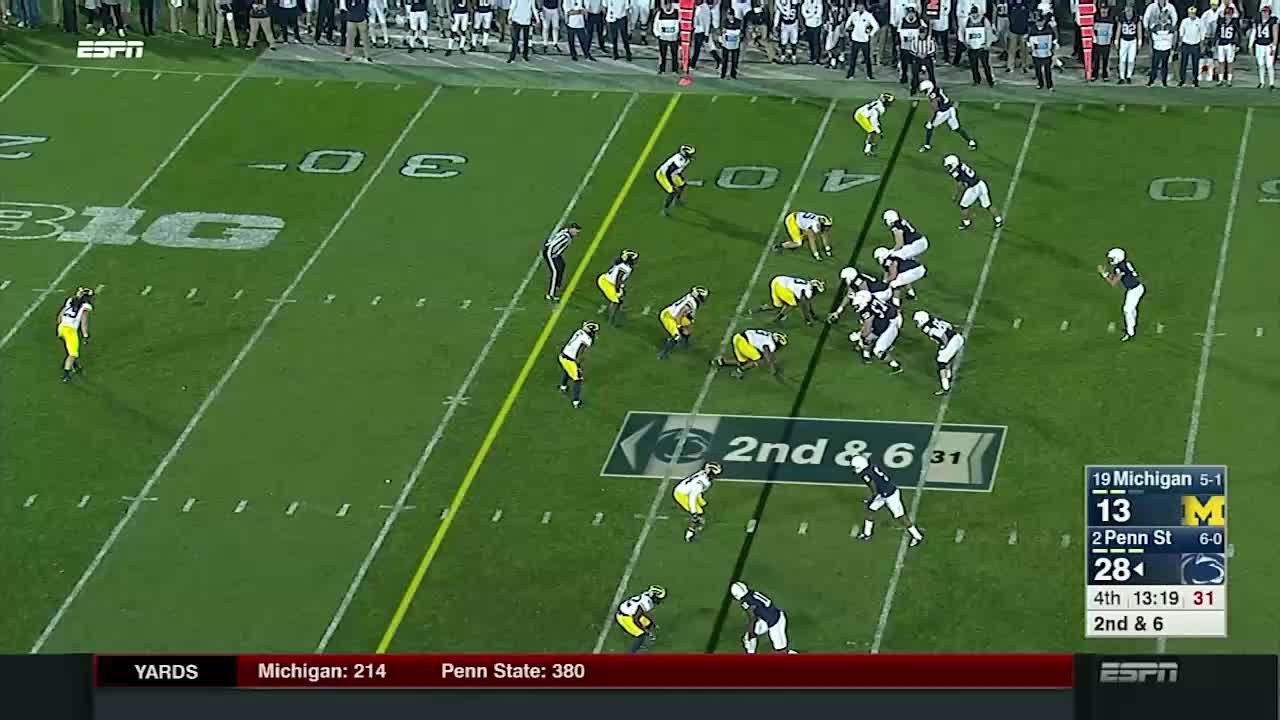 Saquon Barkley delivers on 42-yard touchdown against Michigan