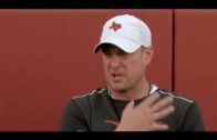 Texas’ Tom Herman discusses practice & who will start at QB position