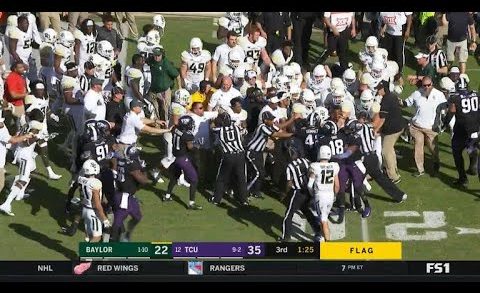 After Baylor & TCU brawl every player is penalized