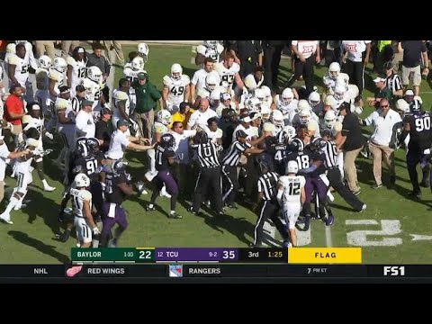 After Baylor & TCU brawl every player is penalized