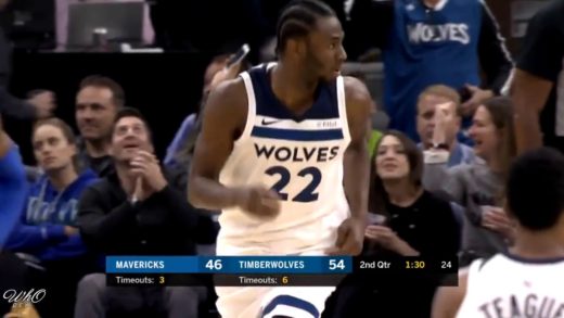 Andrew Wiggins gets up on highflying jam