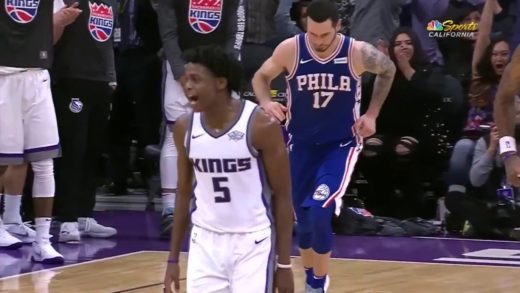 De’Aaron Fox drains the go-ahead bucket