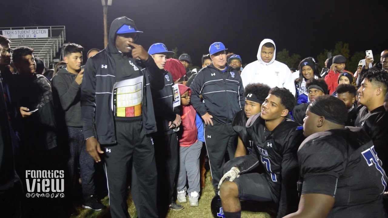 Deion Sanders & Trinity Christian coaches give a motivational speech to their players