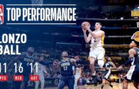 Lonzo Ball records second career triple double