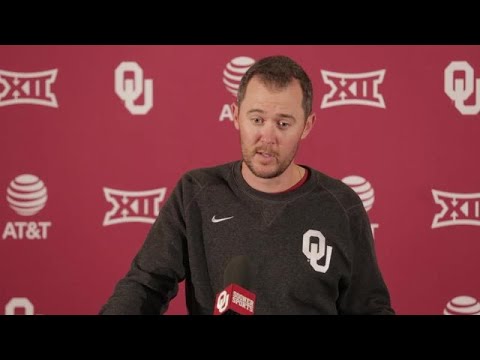 Oklahoma's Lincoln Riley speaks to the media about facing TCU