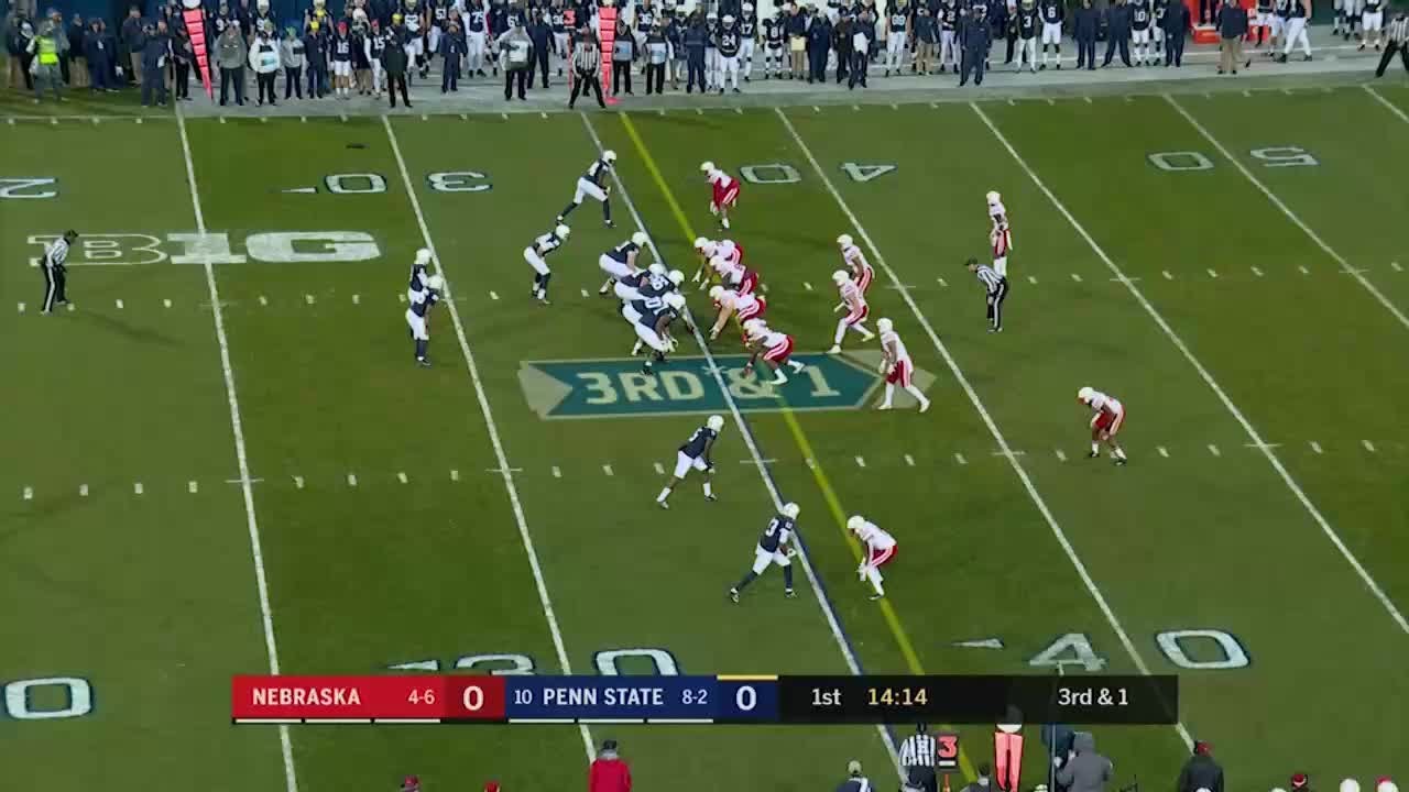 Saquon Barkley cuts through Nebraska defense, runs 65-yards for a touchdown