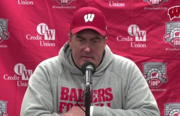 Wisconsin football coach Paul Chryst sends message to College Football world: “We’re not done.”