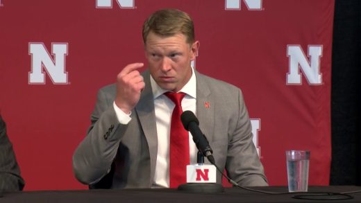 A child-like Scott Frost meets with the media following his hiring at Nebraska