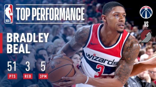 Bradley Beal drops 51 on Blazers