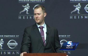 Oklahoma HC Lincoln Riley discusses Baker Mayfield’s Heisman victory