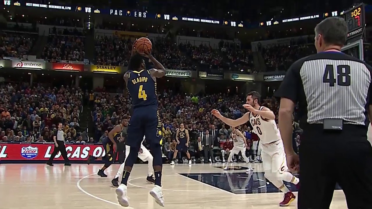 Pacers snap Cavs' win streak on Oladipo's clutch triple