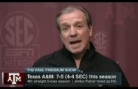 Texas A&M head coach Jimbo Fisher speaks with SEC fanatic Paul Finebaum on the Paul Finebaum Show