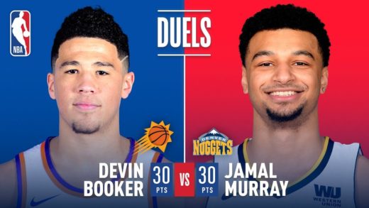 Devin Booker and Jamal Murray go back and forth in Denver