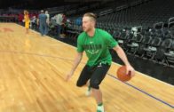 Gordon Hayward Back On Court Shooting During Celtics Pre Game
