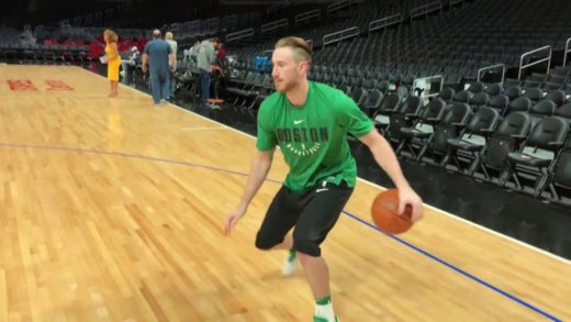 Gordon Hayward Back On Court Shooting During Celtics Pre Game