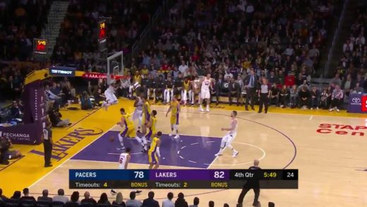 Oladipo spins his way to the hoop for the authoritative slam